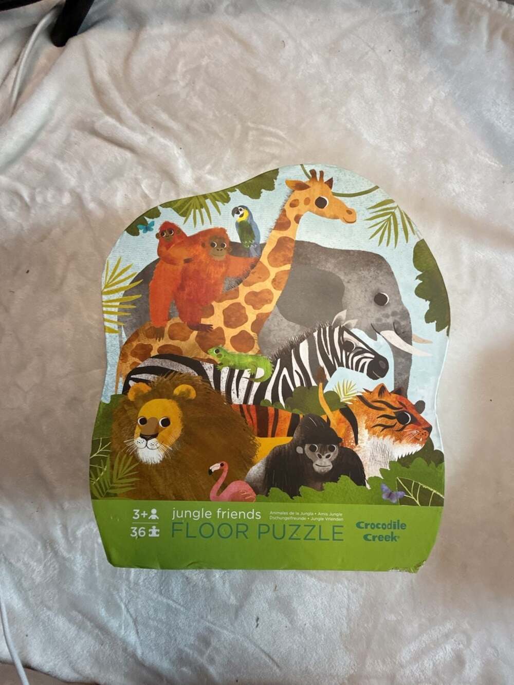 Crocodile Creek Jungle Friends 36-Piece Giant Floor Puzzle